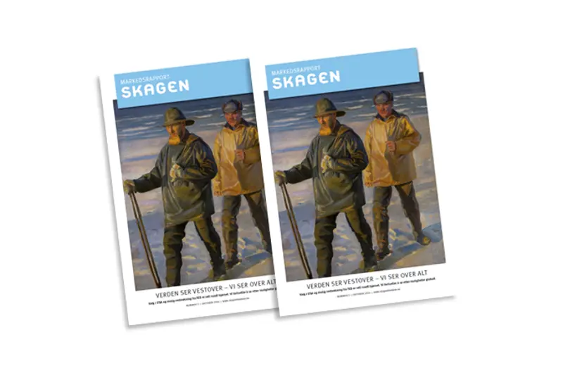 To forsider av SKAGENs nye Markedsrapport