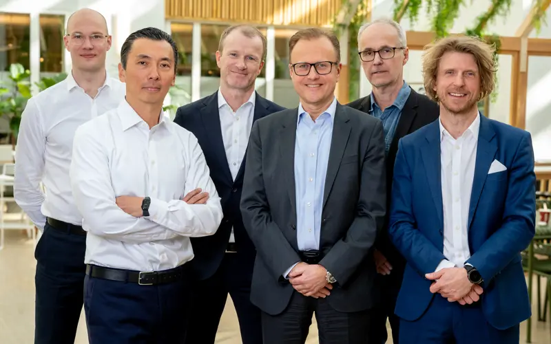 T.v. Søren Kærgaard Slipsager, Olav Chen, Tore Jørgen Rye, Dagfin Norum, Go to Lasse Theimann, Sigve Stabrun