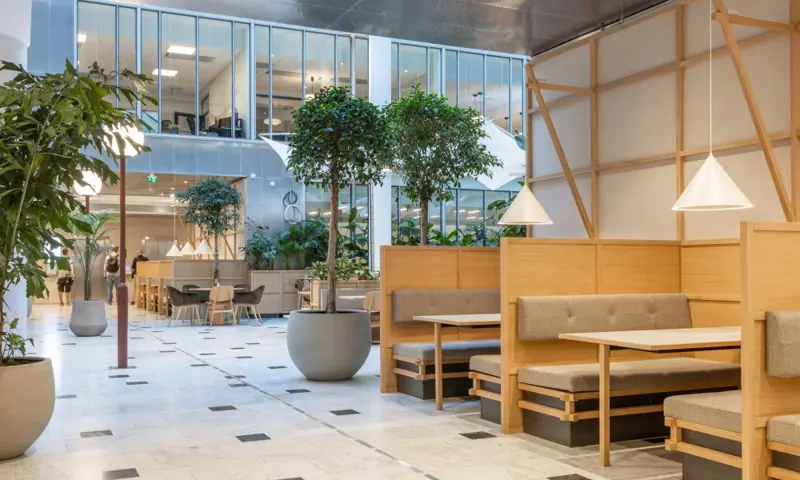 Photo of the inside of a building.