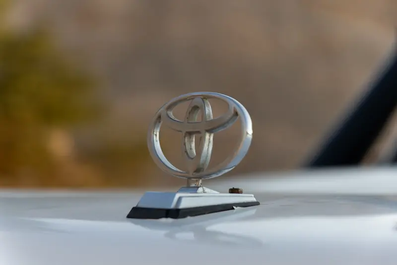 Photo of a Toyota logo